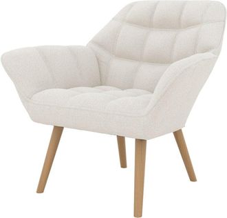 Rendez-Vous D&eacute;co Rendez-vous D&eacute;co - Sill&oacute;n De Tela Boucl&eacute; Blanca - Simba