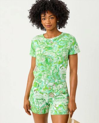 Lilly Pulitzer 5 Callahan Stretch Short In Resort White Ship To Shore