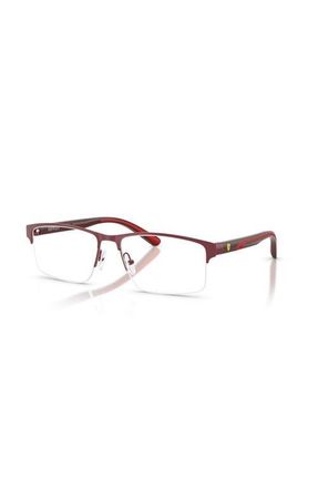 Ferrari 58mm Rectangle optical glasses in Red at Nordstrom