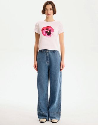 Omnes Womens Bright Baby T-Shirt - White - Size: 18/16