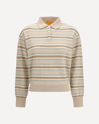 Guest In Residence College striped Polo Sweater Female S