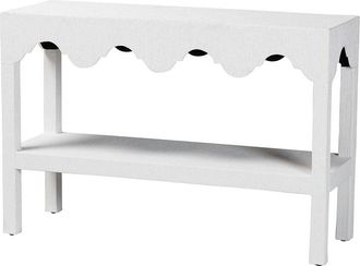 Baxton Studio Nolan Natural Grasscloth Console Table