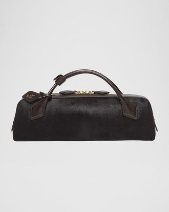 Alaia Elongated Calf Hair Clutch Bag