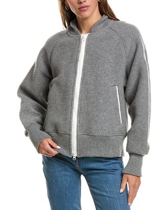 Canada Goose Sierra Fleece Black Label Wool-Blend Bomber Jacket