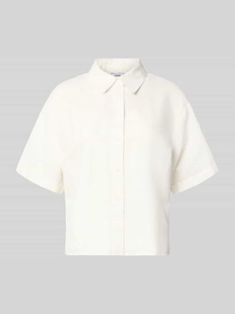 Marc O'Polo Denim Marc OPolo Denim Regular Fit Hemdbluse aus Leinen-Baumwoll-Mix in Offwhite, Gr&ouml;&szlig;e XL