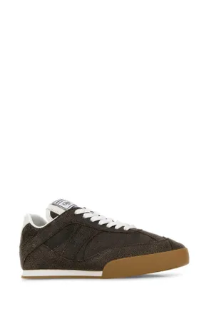 Chlo&eacute; Womens Kick Sneaker Brown Calf