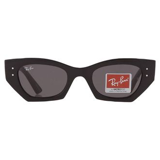 Ray-Ban Ray Ban Zena Bio Based Dark Grey Irregular Unisex Sunglasses RB4430 667787 49