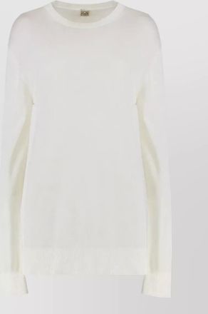 Toteme fine-knit cashmere-blend long-sleeve sweater