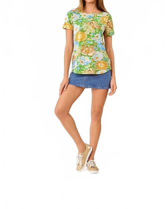 Lilly Pulitzer Key West Boat Neck Top In Rutabaga Sympeony