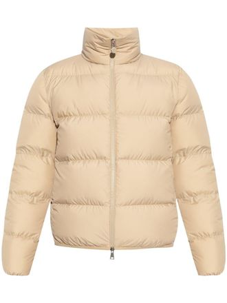 Moncler Abbadia logo-appliqué puffer jacket - Neutrals