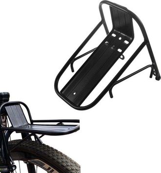 OEM Portaequipajes Delantero Para Bicicleta, Portabicicletas De Monta&ntilde;a, Soporte Ajustable, Apto Para Ciclismo, Camping, Deportes Y Viajes (negro)
