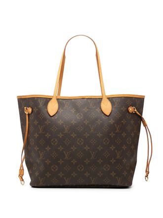 Louis Vuitton 2010 Monogram Neverfull MM tote bag - women - Leather/Fabric - One Size - Brown