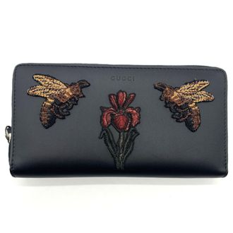 Gucci Leather Long Wallet (Bi-Fold) (Pre-Owned)