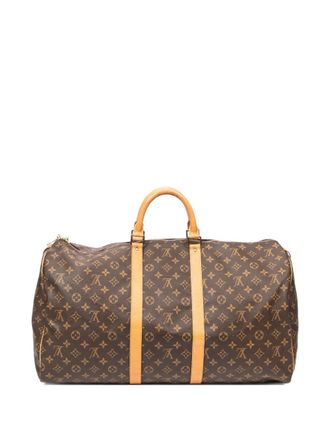 Louis Vuitton Keepall monogram top-handle bag - Brown