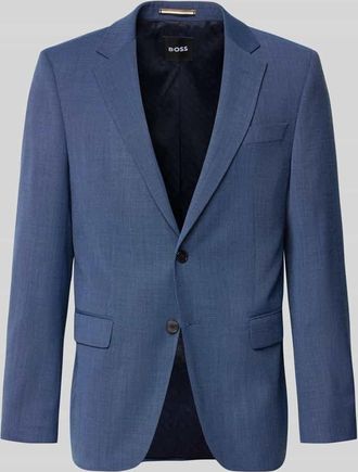 HUGO BOSS Regular Fit Anzugsakko aus Schurwoll-Mix Modell JASPER in Bleu Melange, Gr&ouml;&szlig;e 106