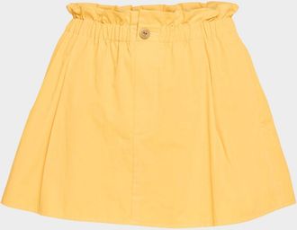 Vince Mid-Rise Cotton Mini Skirt