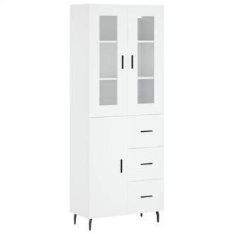 Berkfield Home Highboard White 69.5x34x180 cm Engineered Wood