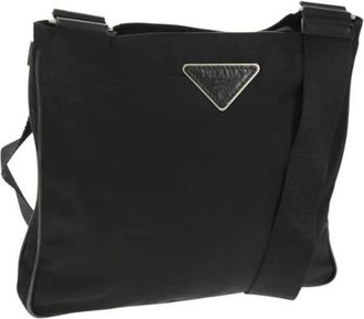 Prada Pre-owned Nylon Cross Body Bag - Dames - Vintage Schoudertas - Zwart - ONE Size - Nylon - Vintage