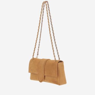 Jacquemus Womens Childs Bag Light Brown Suede Shoulder