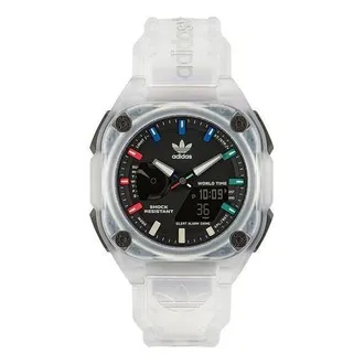 adidas Translucent Resin Strap Watch White Black AOST230572I