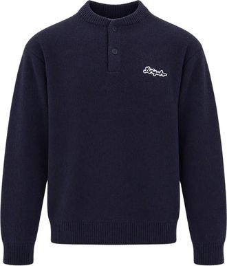 Axel Arigato Tag Sweater - Heren - Ronde hals truien - Blauw - L - Katoen - Truien & Vesten