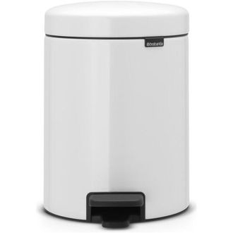 Brabantia Pedal Bin Newicon Pattumiera a Pedale 5 Litri Bianco