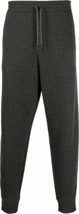 Giorgio Armani Elegant Groene Broek - Heren - Sweatpants - Groen - XL - Katoen - Broeken