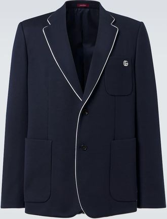 Gucci Giacca Double G in jersey di cotone