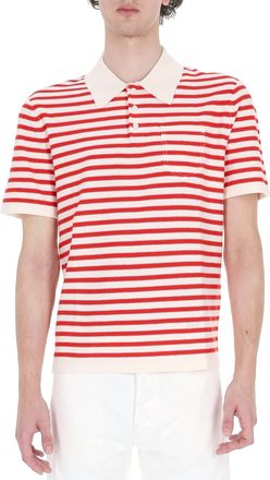A.P.C. Eliot Striped Cotton-Cashmere Polo Shirt