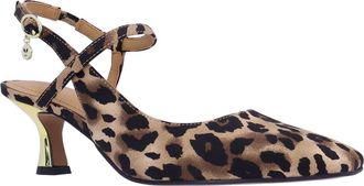 J. Reneé Maretta Slingback Half DOrsay Kitten Heel Pump in Brown/Black at Nordstrom, Size 8.5