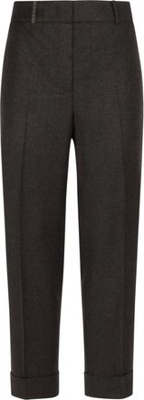 PESERICO Tapered Chino Broeken - Heren - Nette broeken - Bruin - L - Katoen - Broeken
