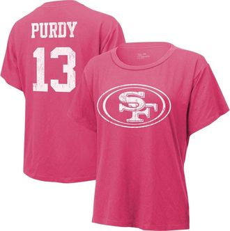 Majestic Threads Womens Majestic Threads Brock Purdy Pink San Francisco 49ers Name & Number T-Shirt at Nordstrom, Size Xx-Large