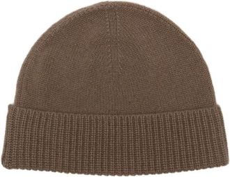 Joseph Ribbed-Knit Muts - Dames - Hoeden - Bruin - ONE Size - Kasjmier - Accessoires