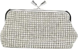 Anya Hindmarch Pochette con Nappa e Chiusura a Cristalli - - Bags - Donna - Bianco - ONE SIZE