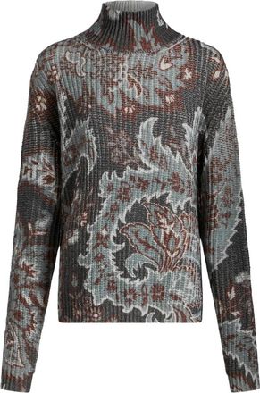 Etro Stijlvolle Gebreide Top - Dames - Coltruien - Veelkleurig - 2XS - Truien & Vesten