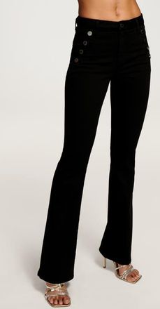Ramy Brook Helena Button Jeans in Black at Nordstrom, Size 30