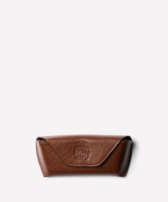 Ghurka Hard Sunglass Case No. 251 in Vintage Chestnut Leather at Nordstrom