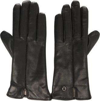 Orciani Leren Handschoenen - Dames - Handschoenen - Zwart - 8 IN - Wol - Accessoires