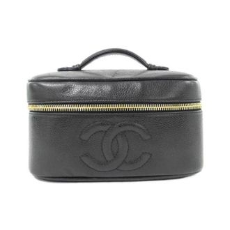 Chanel Pre-owned Handbags, female, Black, Size: ONE SIZE Pre-owned Grained Caviar Leather Shoulder Bag