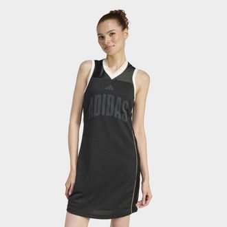 adidas Shirtkleid ADIDAS SPORTSWEAR STADIUM MESH DRESS, Damen, Gr. XXL, N-Gr, schwarz, crystal linen, sanftes wei&szlig;, Obermaterial: 100% Polyester, Kleider Shi