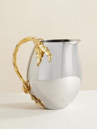 L'OBJET Brocca In Acciaio Inossidabile Con Finitura Oro Fern - Argento