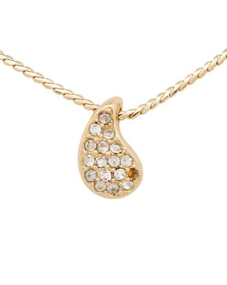Dior Vintage Crystal Teardrop Necklace (Authentic Pre-Loved)