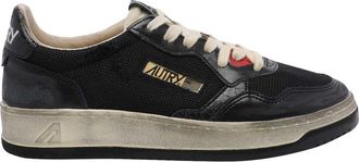 Autry Black Medalist Super Vintage Sneakers