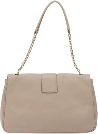 Ferragamo Pre-owned Gancini Schoudertas - Dames - Vintage Schoudertas - Beige - ONE Size - Leer - Vintage