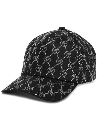 Philipp Plein Cappello da baseball con decorazione - Nero