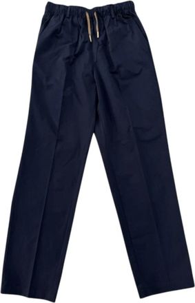Silvian Heach Cynara Rechte Broek - Dames - Straight fit broeken - Blauw - M - Leer - Broeken