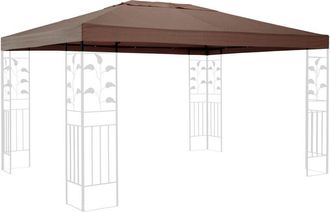 Quick-Star Quick-star - Ersatzdach F&uuml;r Pavillon 3x4m Taupe Ersatzbezug Pavillondach