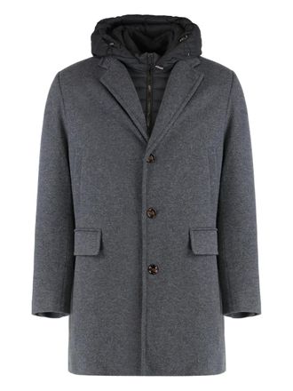 Moorer removable-lining coat - men - Virgin Wool/Cashmere - 52 - Grey