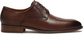 Kazar Elegante bruine derby zakelijke halfschoenen - Heren - Nette schoenen - Bruin - 40 EU - Leer - Schoenen