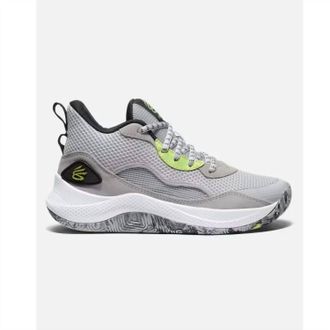 Under Armour Mens Curry 3Z 24 Suede Shoes In Grey/blk